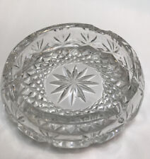 Vintage Cut Crystal Round Ashtray  5 1/2 inch Diameter picture