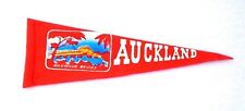 Vintage Auckland New Zealand Historical Harbour Bridge Mini Felt Pennant Flag picture