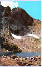 Postcard CO East Face of Long's Peak Chasm Lake in Foreground Colorado c1950s N4 picture