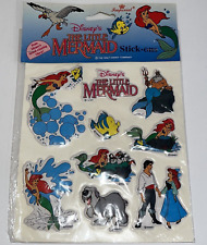 Vtg Disney's Little Mermaid Puffy Stickers 1991 New Ariel Imperial Toy Co Taiwan picture