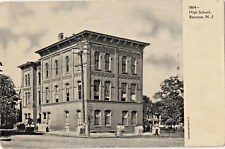 High School-Bayonne, New Jersey NJ-antique 1907 postcard picture