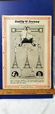 Antique 1926 Vaudeville Act Poster GUILLY & JEANNY Eiffel Tower Gymnasts B6 picture