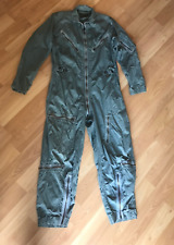 Vintage 1959 USAF Military Pilot / Aviation Drab Green Coveralls in Size Medium picture