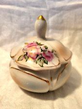 Vintage Thames handpainted powder dresser jar trinket box porcelain JAPAN picture