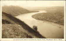 Muskegon River MI Michigan Ox-Bow River Real Photo Postcard picture