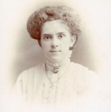 Portrait of a lady H H Dudley cabinet card photograph antique Victorian #31 picture
