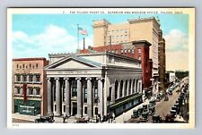 Toledo OH-Ohio, Toledo Trust Co. Superior & Madison Office, Vintage Postcard picture