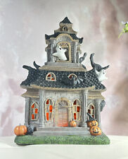 Halloween LED light Up Victorian Haunted House 16,5” NEW picture
