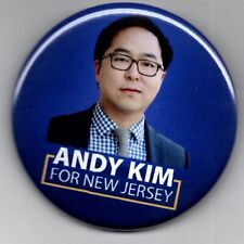 Andy Kim New Jersey U S Senate 2024 political campaign pinback button picture