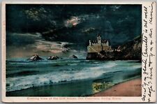 Evening View Of The Cliff House During Storm San Francisco CA 1906 Postcard Y203 picture