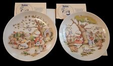 2 Vintage Watkins Country Kids Collector's Dessert Plates picture