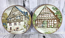 2 Konigszelt Bayern German Handpainted Plates 7.75” Moselhaus & Bodenseehaus picture