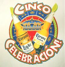 Corona Light Extra Cinco De Mayo Celebracion Beer Graphic T-Shirt New NOS Sz XL picture