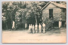 c1940s Camp Palmer Inspection Day Cabins Exterior Oxford Connecticut CT Postcard picture