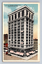 100F Grand Lodge Building Indianapolis Indiana Postcard c1919 picture