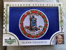 Decision 2022 Governor Virginia #GF8 Glenn Youngkin State Flag Patch. GREEN 1/10 picture
