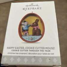 HALLMARK Keepsake 2017 HAPPY EASTER COOKIE CUTTER MOUSE Easter TREE ORNAMENT  picture