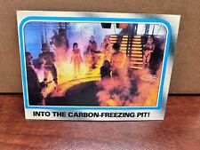 Star Wars 1980 Topps Empire Strikes Back Card Into The Carbon-Freezing Pit- #203 picture