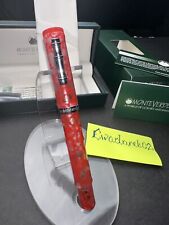 Monteverde LAGUNA FP, New In Box, Red/Clear CT, M Nib, LOOK  picture