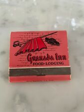 Granada Inn Food -Lodging Full Unstruck Matchbook Near Knotts Berry Farm  picture