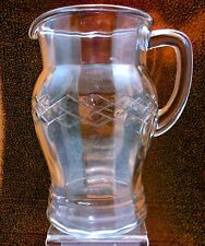 RARE - VTG 1920's Pressed Glass Clear Milk Juice Water Pitcher VERY NICE picture