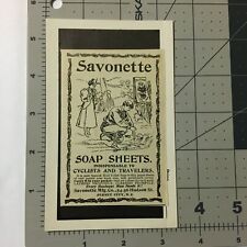  Vintage Ad -  Savonette Soap Sheets Savonette Manufacturing Co Jersey City N.J. picture