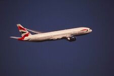 Original colour slide Boeing 777 G-BNLR of British Airways picture