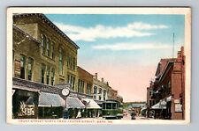 Bath ME-Maine, Front Street Looking North, Antique Vintage Souvenir Postcard picture