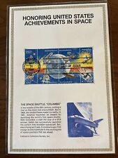 Space Shuttle Columbia 1981 First Day Issue Postage Stamps Commemorative Sheet picture