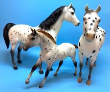 3 BREYER HORSES LEOPARD APPALOOSA #860 LADY PHASE ,#810 FOAL, #873 ARA RETIRED picture