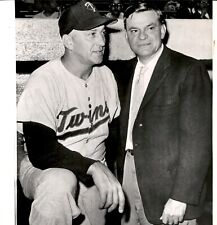 LG59 1961 AP Wire Photo COOKIE LAVAGETTO & INTERIM MANAGER SAM MELE MINN TWINS picture