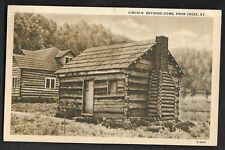 pk90016:Postcard-Vintage B&W View of Lincoln Boyhood Home,Knob Creek,Kentucky picture