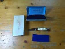 VTG BUCK KNIFE 507 ULTIMA I MOTHER OF PEARL EARLY SCRIPT PRE DATE CODE USA MIB picture