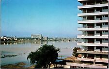 Vtg Baghdad Iraq Tigris River Stamps 1960s View Postcard picture