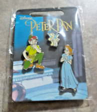 DISNEY - 3 PIN SET - PETER PAN - WENDY - TINKERBELL - COLLECTABLE PINS picture