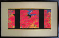 Framed Kato Teruhide 1936 2015 Woodblock Print No.42 Nanzenji Autumn Leaves Come picture