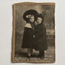 Antique Cabinet Card Photograph Adorable Affluent Children Family ID Bolton picture