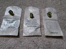 RARE VINTAGE (3) Lot of FERRARI LAPEL PINS/ SEE PROVIDED DETAILS picture