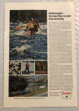 Vintage 1968 Sinclair Oil Original Print Ad Full Page - The River They Rescued picture