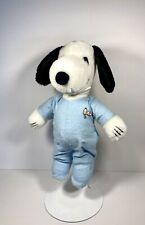 Peanuts Snoopy Plush Outfit Clothes Blue Sleeper Pajama #4487 Outfit Stuffed picture
