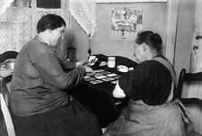 Fortune teller with playing cards in 1931 in France Old Photo picture