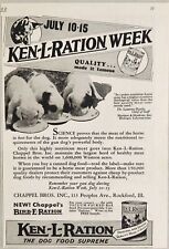 1933 Print Ad Ken-L-Ration Canned Horse Dog Food Puppies Eat Chappel Rockford,IL picture
