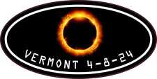 StickerTalk Great North American Eclipse Vermont 2024 Sticker, 4 inches x 2 i... picture