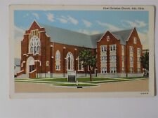 Ada, Oklahoma OK ~ First Christian Church 1940s L750 picture