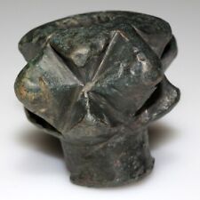 CIRCA 900-1400 AD-BYZANTINE BRONZE MILITARY MACE HEAD picture