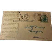 Diltz Gold Mine Mariposa, CA Railway Express Postcard 1934 picture