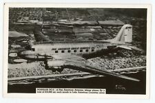 PAN AMERICAN GRACE AIRWAYS. DC-3 Real Photo postcard by W. J. Gray from 1941 picture