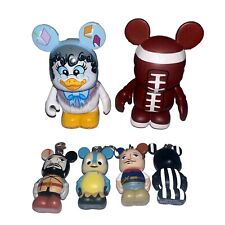 Lot Of 6 Disney Vinylmation Mini 1 1/2” & 3” Assorted Lot Of Figures 1L picture