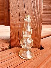 Vintage Art Deco Sample Size Perfume Glass Bottle With Cork Stopper picture