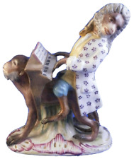 Antique 18thC Fuerstenberg Porcelain Monkey Band Figurine Porzellan Figur Figure picture